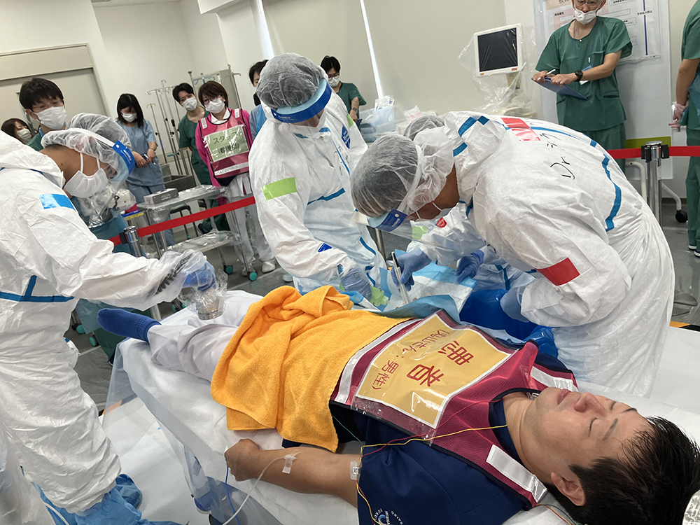 被ばく傷病者受入れ実習