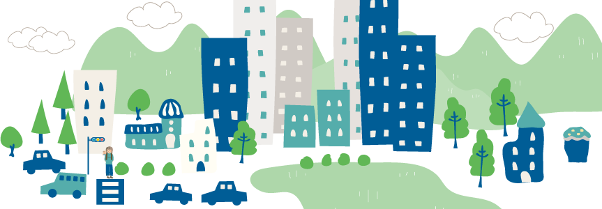 街のイラスト